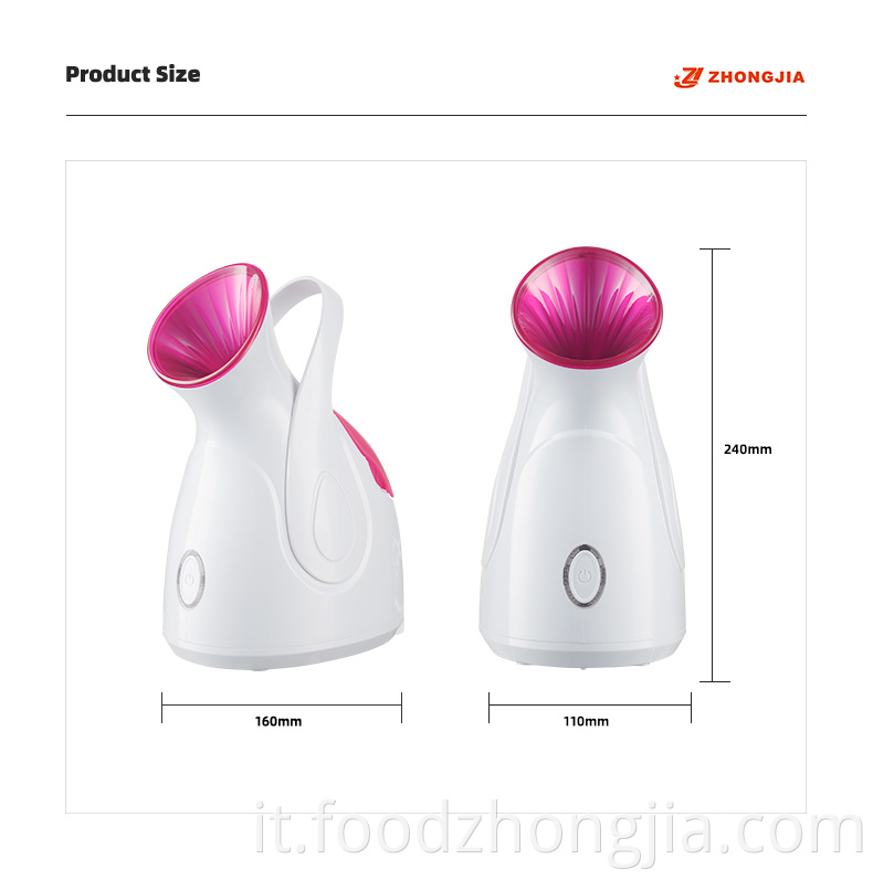 Mini nano nano nano a nebbia calda ionica professionale 3 in 1 piroscafo umidificatore di aromaterapia per la pulizia idratante per il viso